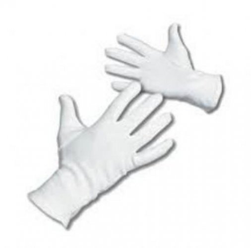 Bele bombažne rokavice KITE št. 6