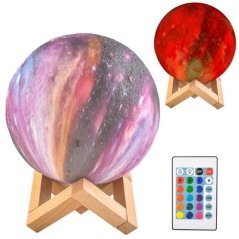 Nočna lučka luna 15cm 16 barv
