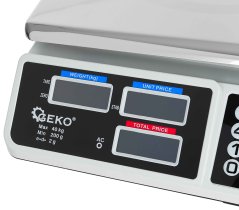 Digitálna stolná váha do 40 kg, plocha váženia 33 x 23 cm, GEKO