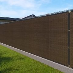 Plasă de umbrire maro ranforsată 1,25x15 m HDPE 150g/80% GARDENKUS