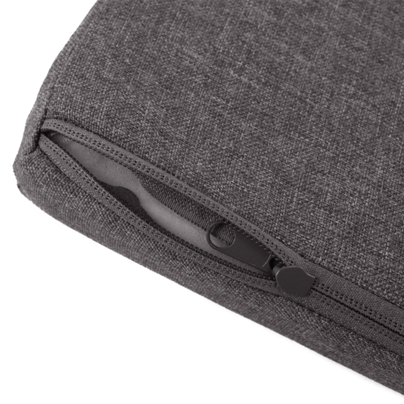 Kissen, grauer Stoff, BERGI NEW