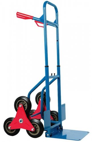 Rudl-manipulační schodišťový vozík, nosnost 200 kg, kola 200 mm