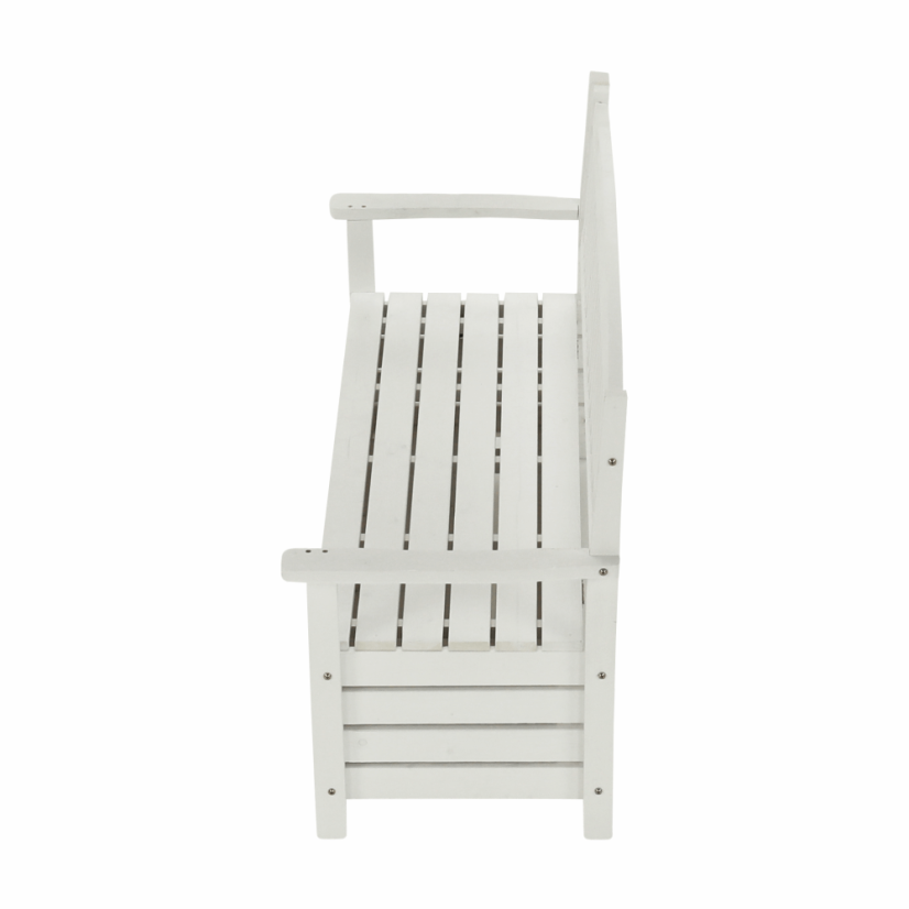 Kerti pad, fehér, 150 cm, AMULA (különleges ajánlat)