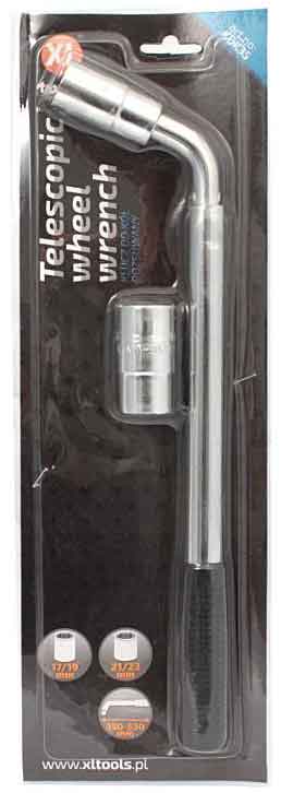 Teleskop-Radmutternschlüssel 17x19 mm, XL-TOOLS