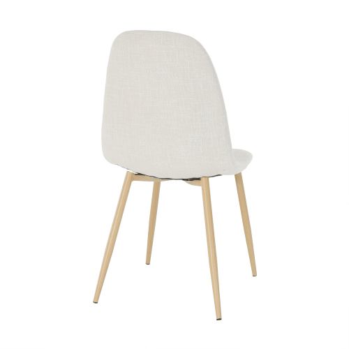 Krzesło, kremowa tkanina/buk, LEGA