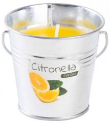 Svíčka Citronella CB143, repelentní, kbelík, 80 g, 80x72 mm