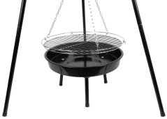 Grill Strend Pro Bavarian, BBQ, pentru carbune, inaltime reglabila gratar 320-660/1500 mm