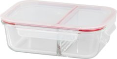 Dóza MagicHome, sklenená, obdĺžníková, 1500 ml, s vekom, s rozdeľovačom