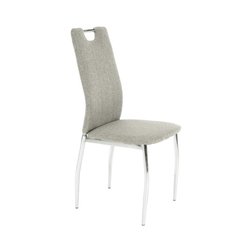 Esszimmerstuhl, Highlight Beige/Chrom, OLIVA NEU