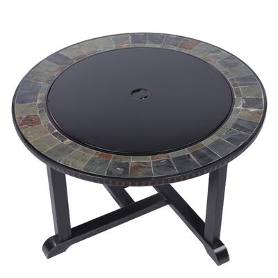 Kamin Strend Pro Grill, metal, 4 stolice, 105x75 cm