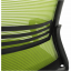 Kancelářská židle, síťovina zelená/látka černá, APOLO