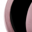Tabure s prostorom za odlaganje, roza Velvet tkanina/srebrni krom, DARON