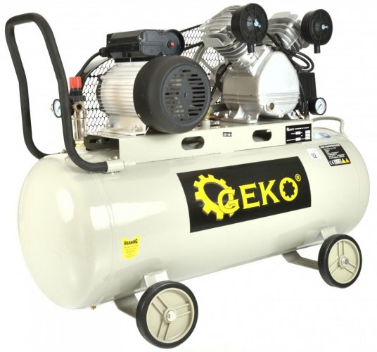 Ölkompressor, 2-Kolben, 3,0 kW, 390 l/min, Luftbehälter 100 Liter, GEKO