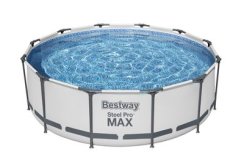 Piscina Bestway® Steel Pro MAX, 56418, pompă, scară, 3,66x1,00 m