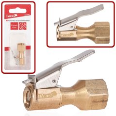 Medeninasta konica za pištolo za napihovanje pnevmatik z manometrom, 8 mm 1/4", TRDA