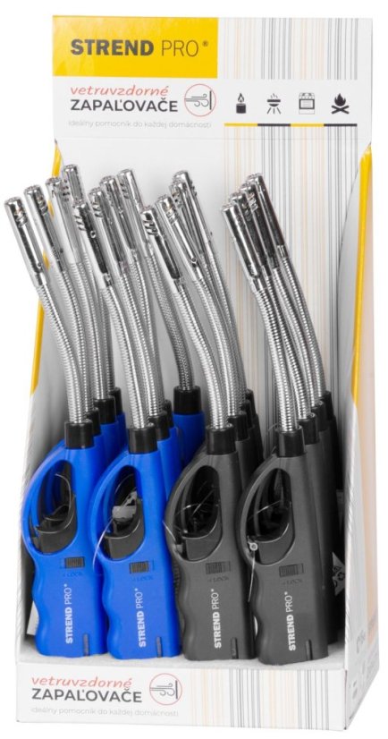 Upaljač Strend Pro Windproof, windproof, flexi, sellbox 16 kom