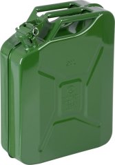 Kanister JerryCan LD20, 20 lit, kovový, na PHM, zelený