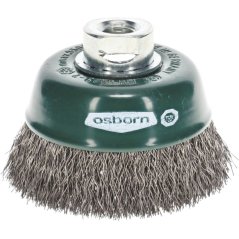 Perie Osborn 80 mm M14x2,0, ondulată, 0,30 mm, inox
