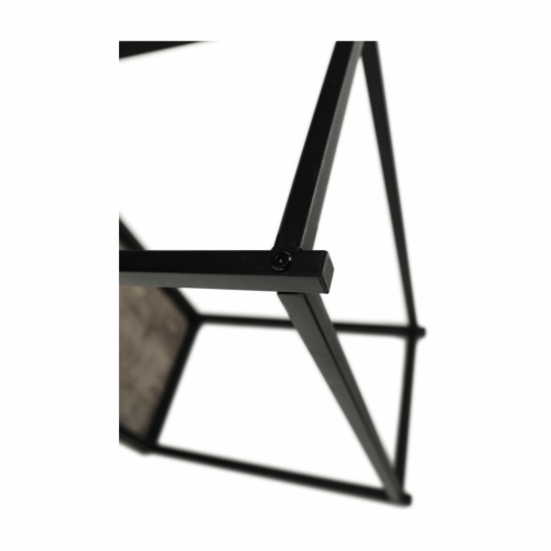 Stolik pomocniczy, czarny/beton, TENDER