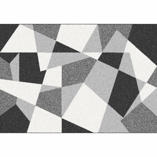 Teppich, schwarz/grau/weiß, 133x190, SANAR