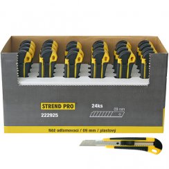 Nóż Strend Pro UKBOX-86-9, 9 mm, łamany, plastik, Sellbox 24 szt