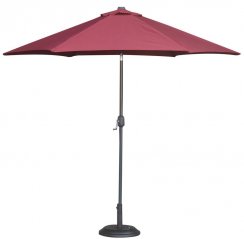 Umbrela de soare 270 cm burgundy MANGO cu maner