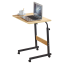 Verstellbarer PC-Tisch mit Rollen, Eiche/Schwarz, JUSTUS