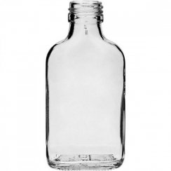 Fľaša na alkohol sklo 100 ml uzáver na závit 10ks/bal