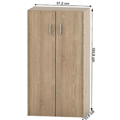 Szafka z półką z zamkiem, dąb sonoma, TEMPO ASSISTENT NEW 034