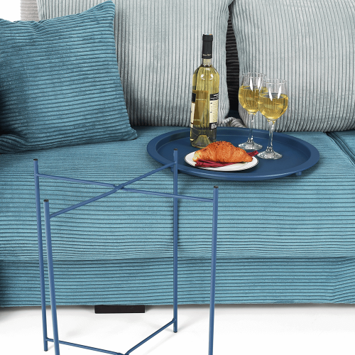 Pomotna mizica s snemljivim pladnjem, temno modra, RENDER