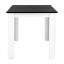 Stół do jadalni, biały/czarny, 120x80 cm, KRAZ