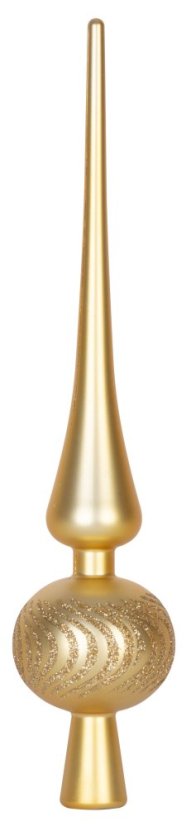 MagicHome Weihnachtskugeln, Set, 21 Stück, 6 cm, gold, spitz, für den Weihnachtsbaum