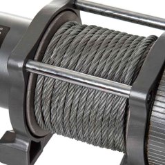 Naviják elektrický, 12V, 800W, max. ťah 1814 kg, oceľové lano 6 mm, MAR-POL