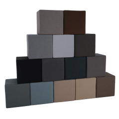 Stolček, blago Twist, taupe, REGOR