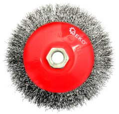 Perie pentru bol din oțel 125 mm x M14 Fe 0,3 mm, GEKO