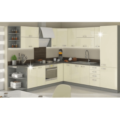 Eckschrank mit Regalen, oben, grau, PRADO 30 G ZAK-72