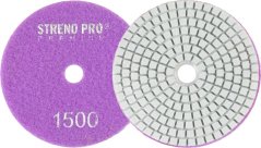 Strend Pro Premium P1500 tárcsa, 100 mm, polírozó, gyémánt, tépőzáras, nedves polírozó és csiszolókorong