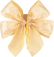 Dekorácia MagicHome Vianoce, mašla, zlatá, bal. 2ks, 13 x 16 cm