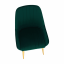 Jídelní židle, smaragdová/gold chrom-zlatý, PERLIA