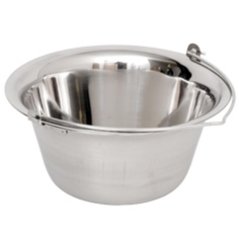 Kessel für Gulasch Edelstahl 10 lo 36 cm hängend G10