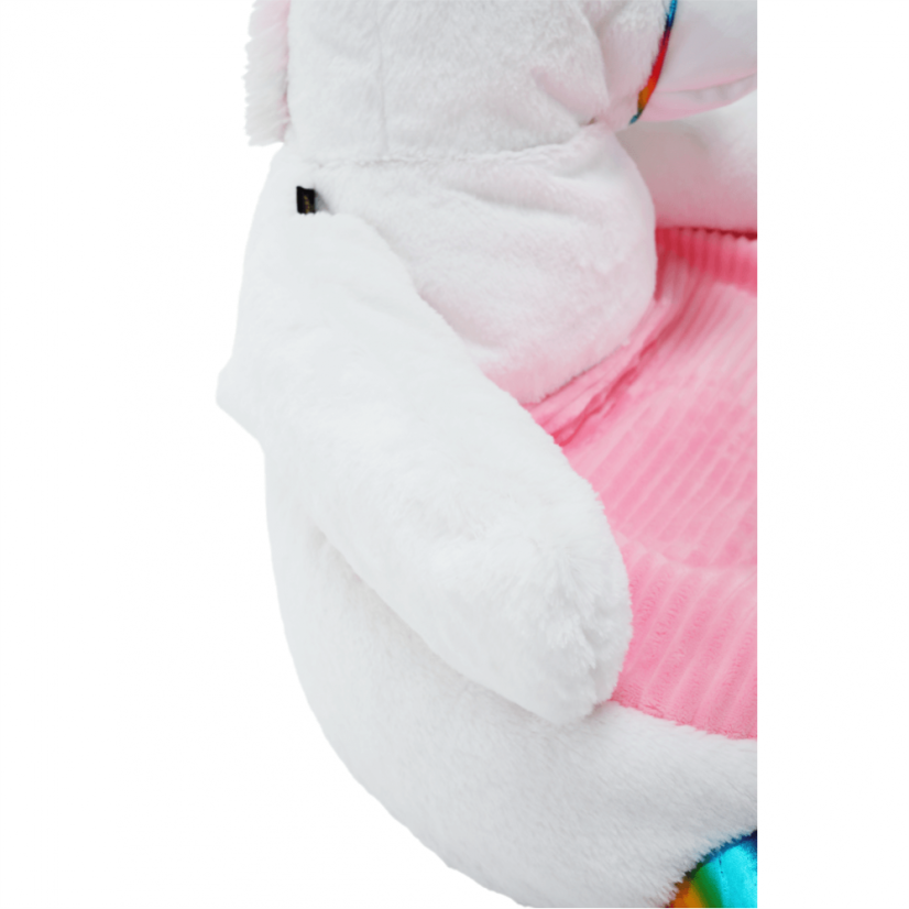 Einhorn-Sitzsack, weiß/rosa/Farbmix, BUFEL