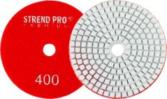 Strend Pro Premium P400 tárcsa, 100 mm, polírozó, gyémánt, tépőzáras, nedves polírozó és csiszolókorong