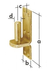 Suport PIN metalic 11x120x16mm de 16 mm pachet/10pcs