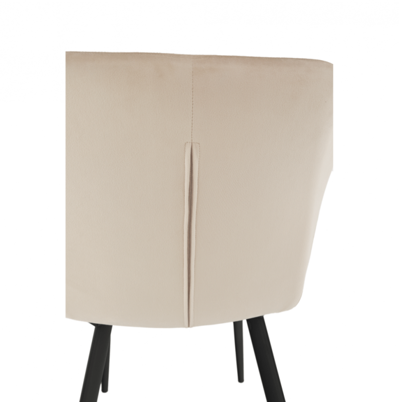 Křeslo, látka béžová/černé nohy, ODOVĚL - AKCE