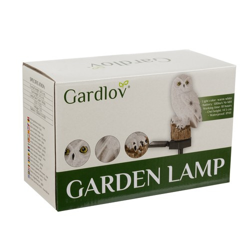 Solarna lampa ogrodowa - sowa Gardlov 23847 (akce)