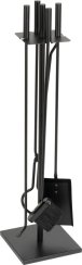 Homefire FT075BA kandalló betétkészlet, 4 db, fekete, 81 cm, kandalló szerszámok