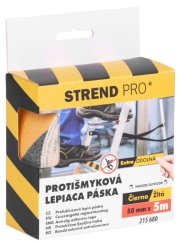 Tape Strend Pro, samoprzylepna, antypoślizgowa, bardzo wytrzymała, czarno-żółta, 50 mm x 5 m