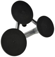 Aluminium-Saugnapf für Glas 3 x 115 mm, Tragfähigkeit 130 kg, GEKO