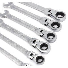 Ratschenschlüsselsatz mit Gelenk 6-teilig, 8-17mm, XL-TOOLS