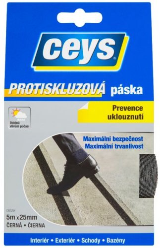 Banda Ceys Tackceys, anti-alunecare, adeziva, 5 mx 25 mm